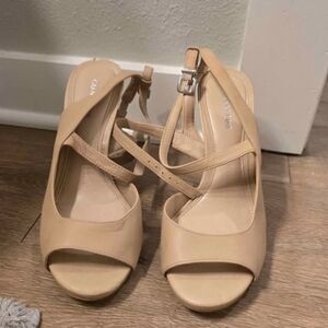 Gianni Bini Tan Strappy Heels